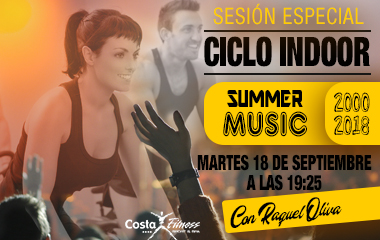 CICLO INDOOR ESPECIAL SUMMER MUSIC EN COSTAFITNESS