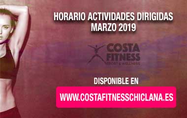 HORARIO ACTIVIDADES DIRIGIDAS MARZO 2019